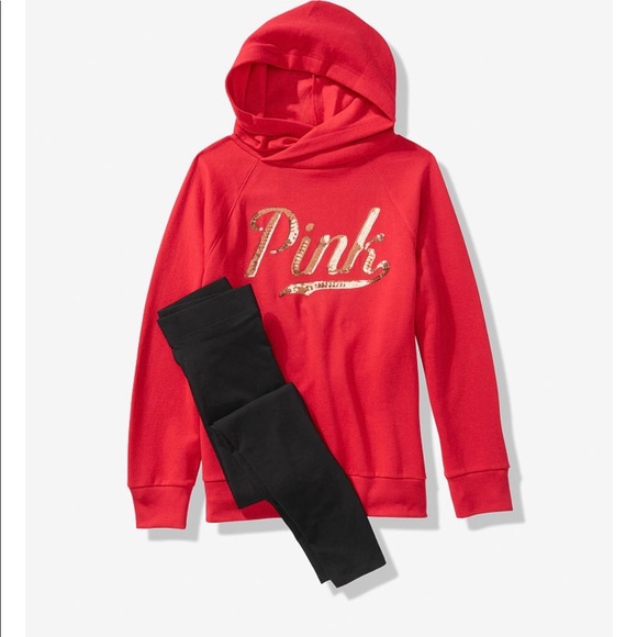 Victoria’s Secret PINK BLING PULLOVER & LEGGING - Picture 2 of 4